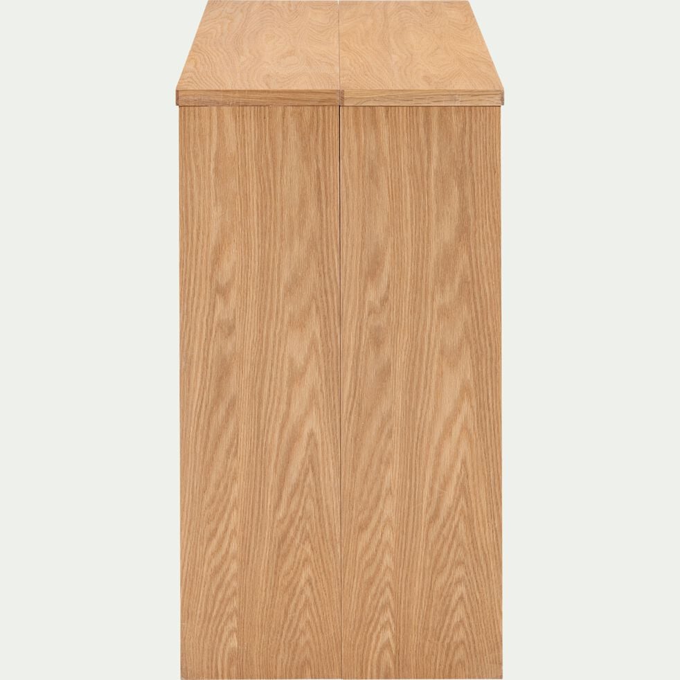 Table console en placage chêne - bois clair (2 à 8 places)-FELICITA