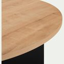 Table de repas ronde en bois (4 à 6 places) - bois clair-LAVA