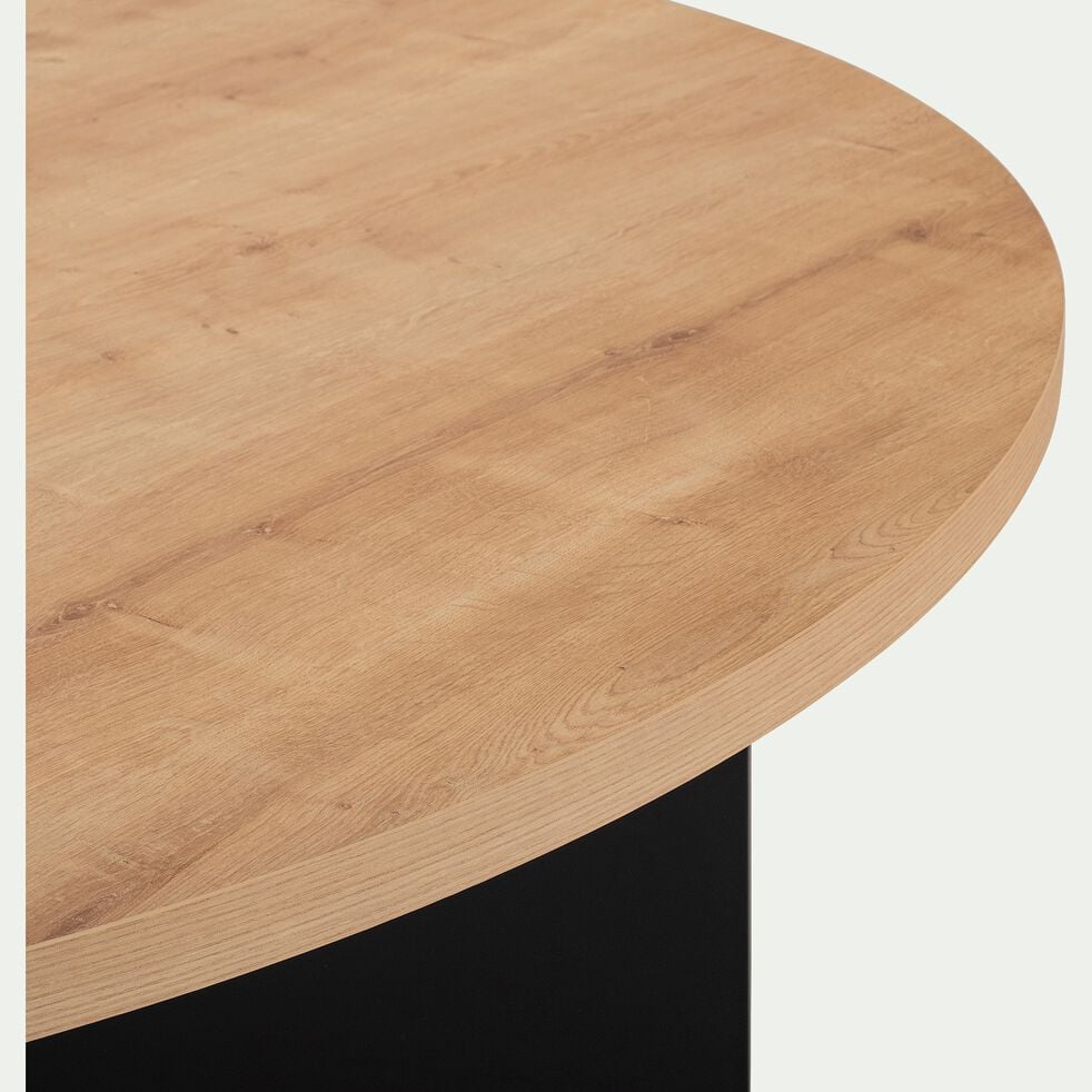 Table de repas ronde en bois (4 à 6 places) - bois clair-LAVA