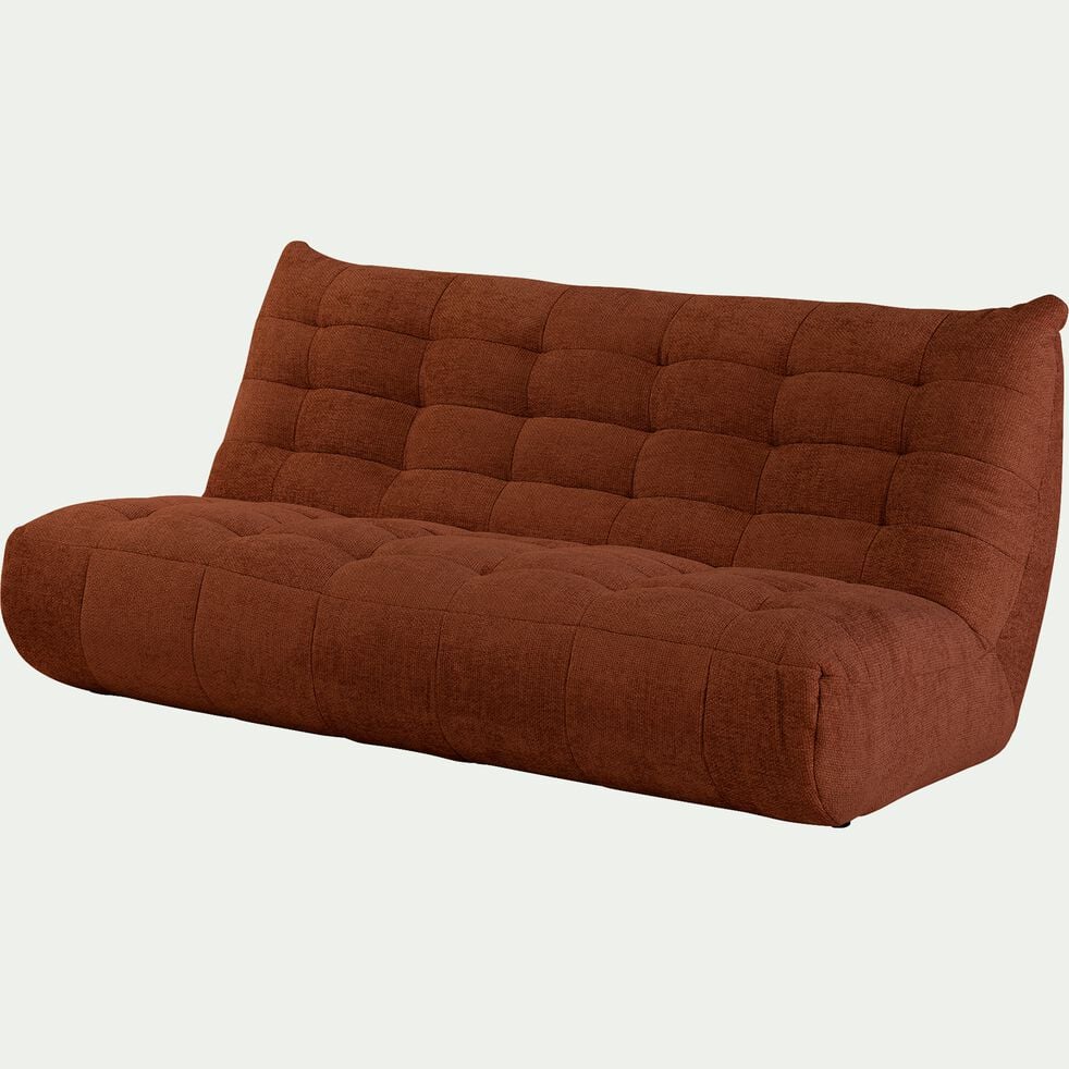 Canapé 4 places en tissu chenille - brun rustrel-SCALO