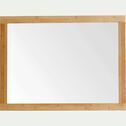 Miroir rectangulaire de salle de bain en bambou - L80cm-DANONG