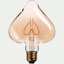 Ampoule décorative LED D15,8cm culot E27-COEUR