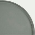 Assiette plate en faïence D28cm - vert cèdre-SELMA