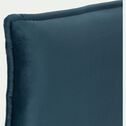 Tête de lit rectangulaire en velours - bleu figuerolles L175cm-AELIS