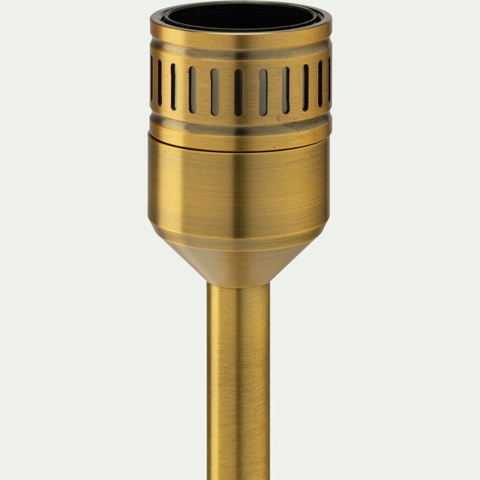 Pied de lampe électrifié en acier - doré H37,2cm-NANS