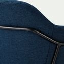 Chaise en tissu avec accoudoirs - bleu figuerolles-CHLOE