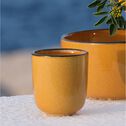 Tasse à espresso en grès D6cm - jaune-OLIVA