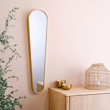 Miroir allongé cadre 92x22cm - doré-DOURO