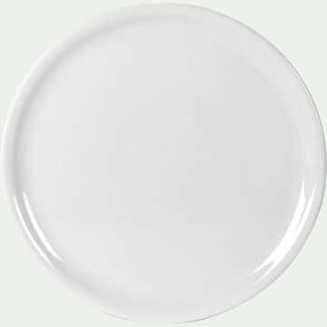 Assiette à pizza en porcelaine qualité hôtelière D30,5cm - blanc-ETO