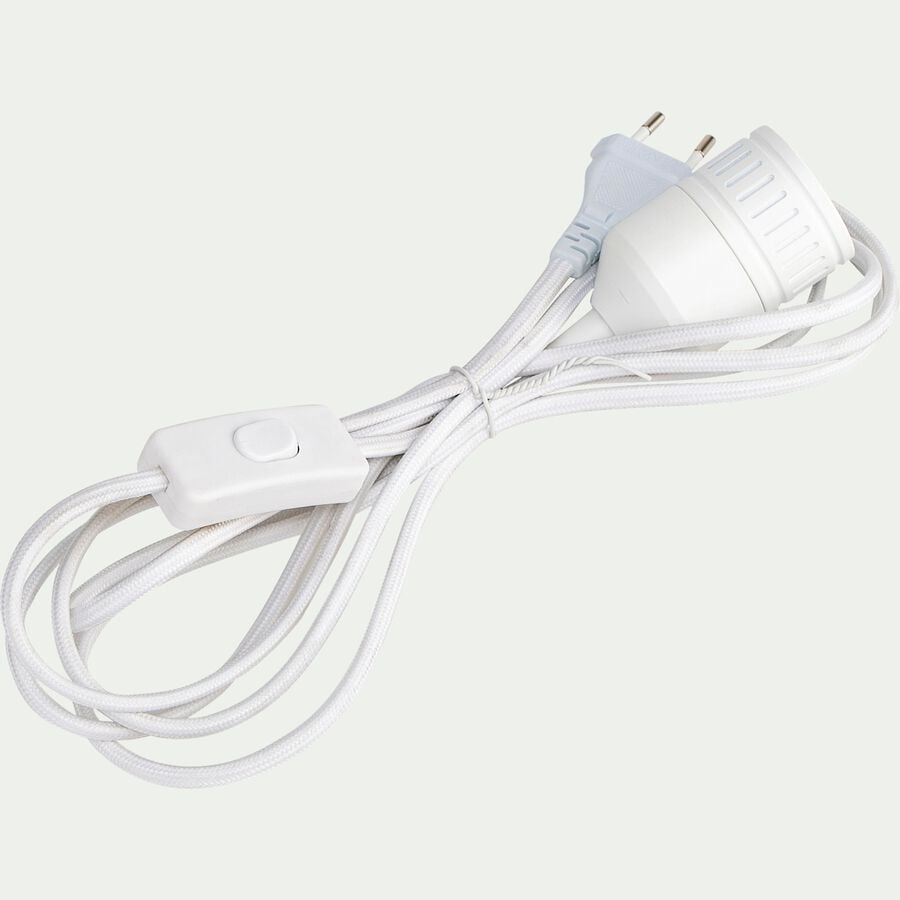 Monture électrique E27 3m - blanc-NANS