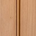 Armoire 2 portes en plaqué chêne - bois clair-BRUNA
