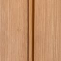 Armoire 2 portes en plaqué chêne - bois clair-BRUNA