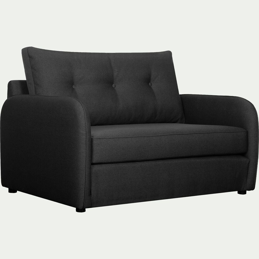 Canap 2 places convertible d plimousse en tissu gris Canap 2 places convertible d plimousse en tissu gris