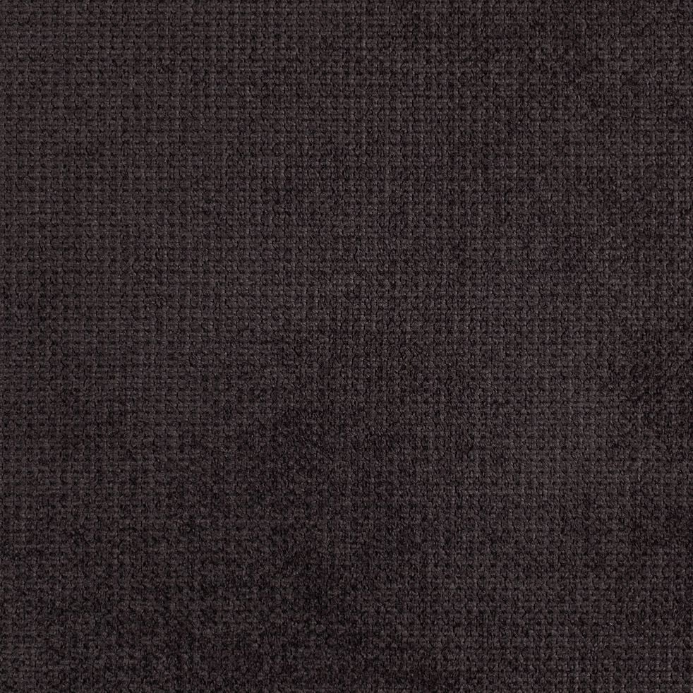 Canapé panoramique convertible avec méridienne droite en tissu doux - gris ardoise-ORIGANO