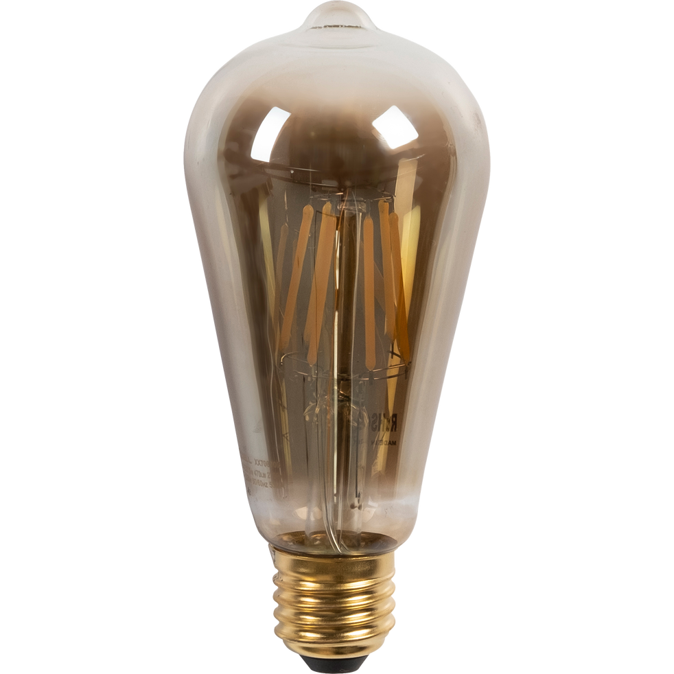 Ampoule décorative LED grise H16cm culot E27 POIRE ampoules