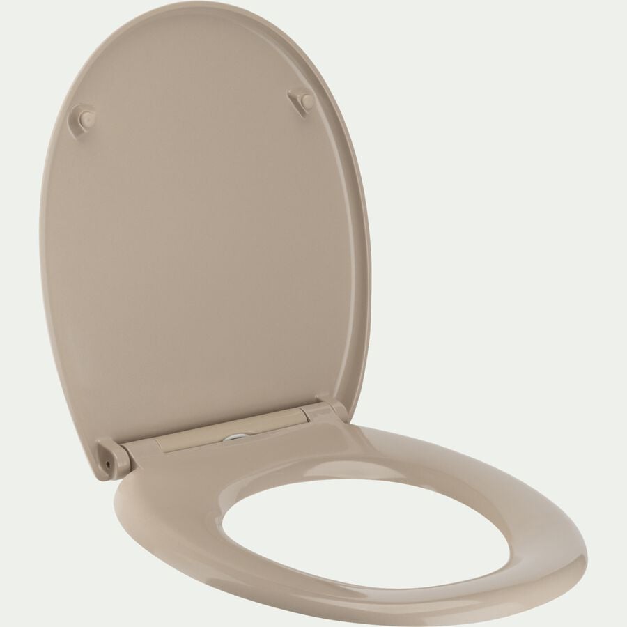 Abattant wc thermodur en plastique - beige-NILO