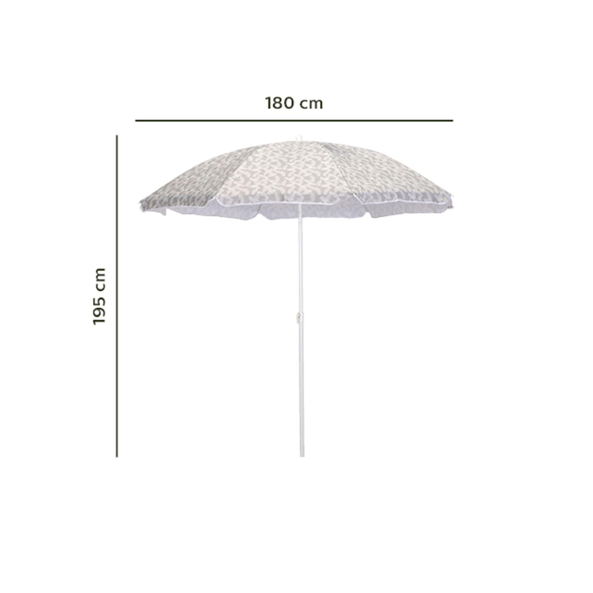 Parasol de plage - motif pin d'alep (D180cm)-GASSIN