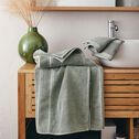 Serviette de toilette en coton - vert olivier 50x100cm-ROMY