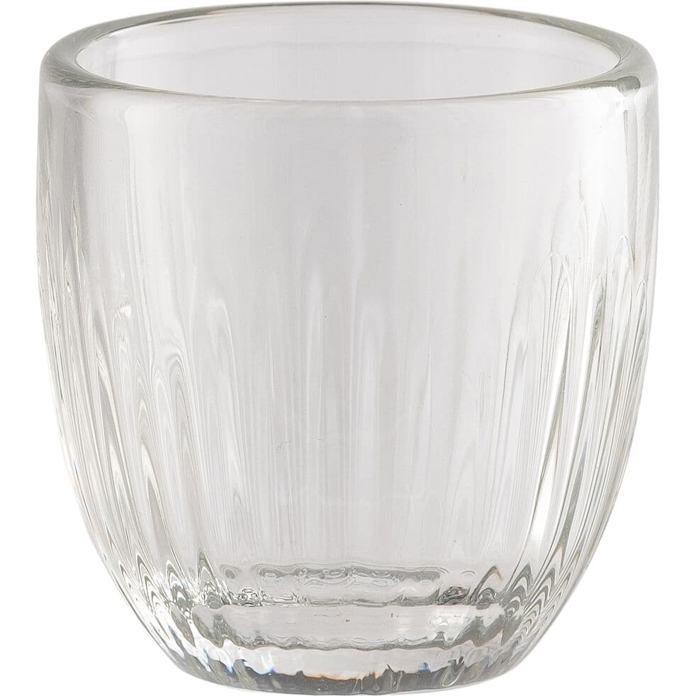 Tasse en verre transparent - lot de 6 Lot de 6 tasses à expresso