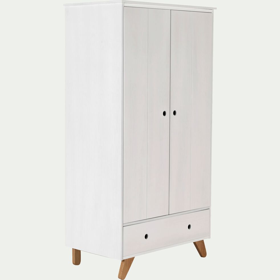 Armoire 2 Portes Battantes Et 1 Tiroir En Pin Massif Blanc Tipi 95x180 Cm Armoire Enfant Alinea Armoire 2 Portes Battantes Et 1 Tiroir En Pin Massif Blanc Tipi 95x180 Cm Armoire Enfant Alinea