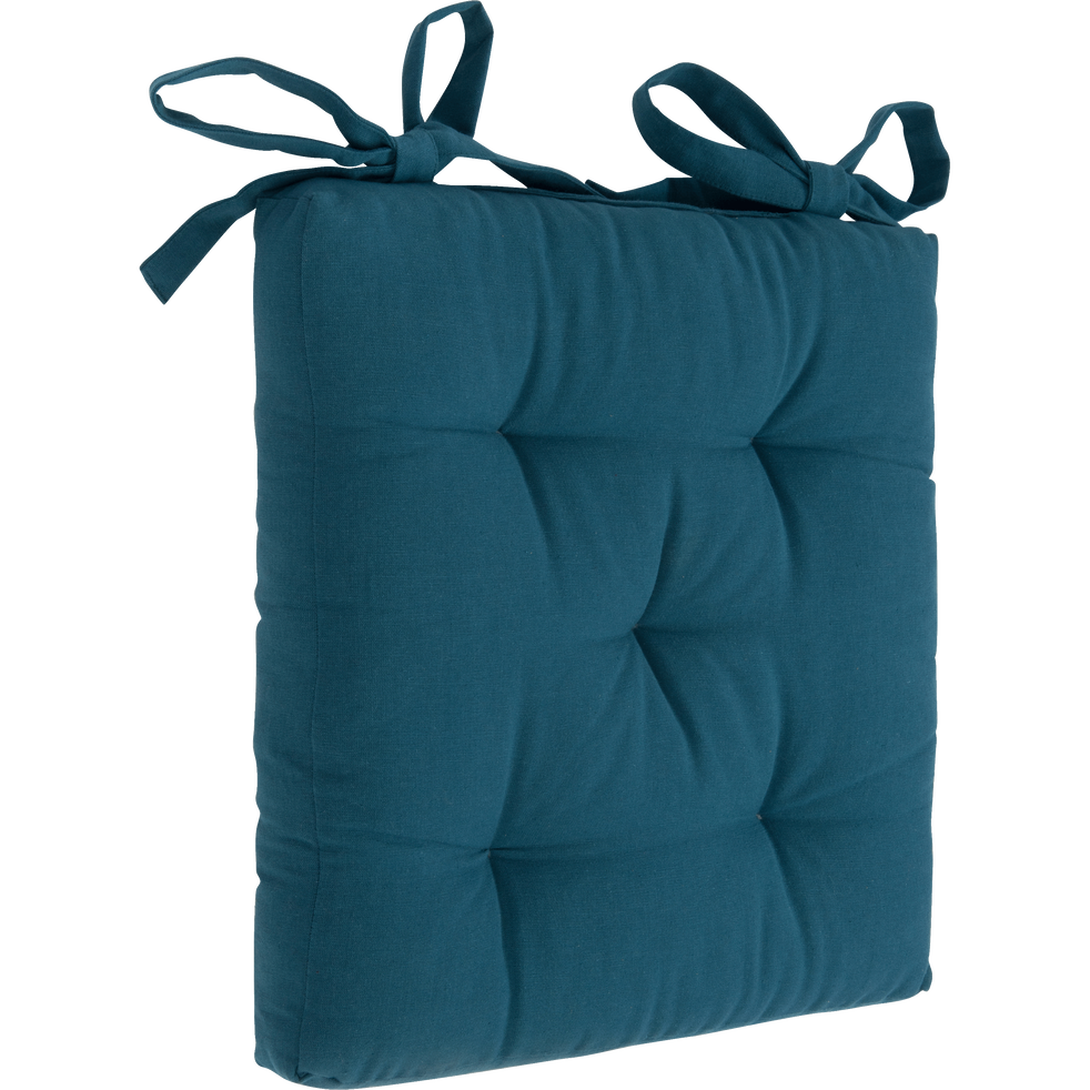 Galette de chaise bleu figuerolles 40x40cm - CALANQUES ...