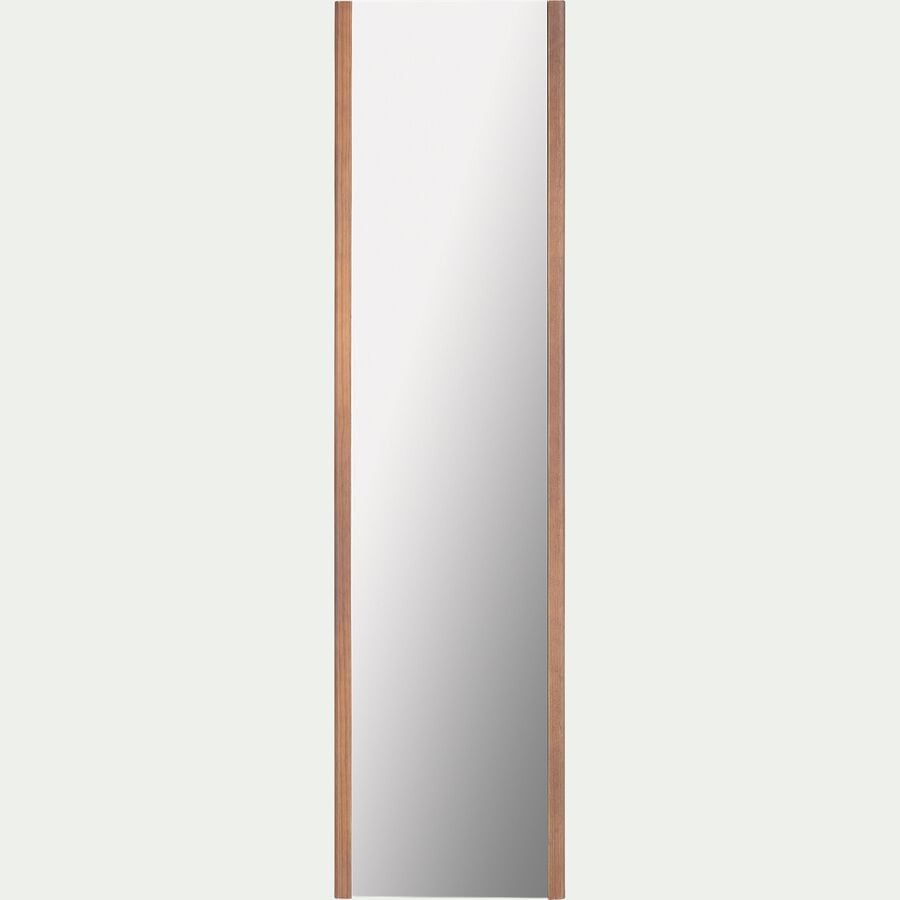 Miroir sur pied avec rangement H200cm - bois clair-CRUZ