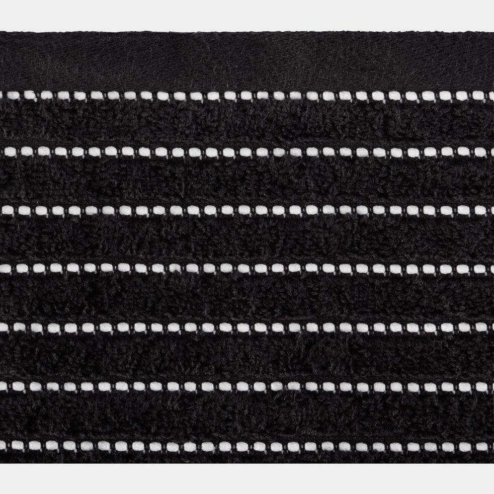 Drap de bain en coton - noir 100x150cm-RHODES