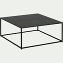 Table basse carrée en métal - noir 80x80cm-LEVANTE