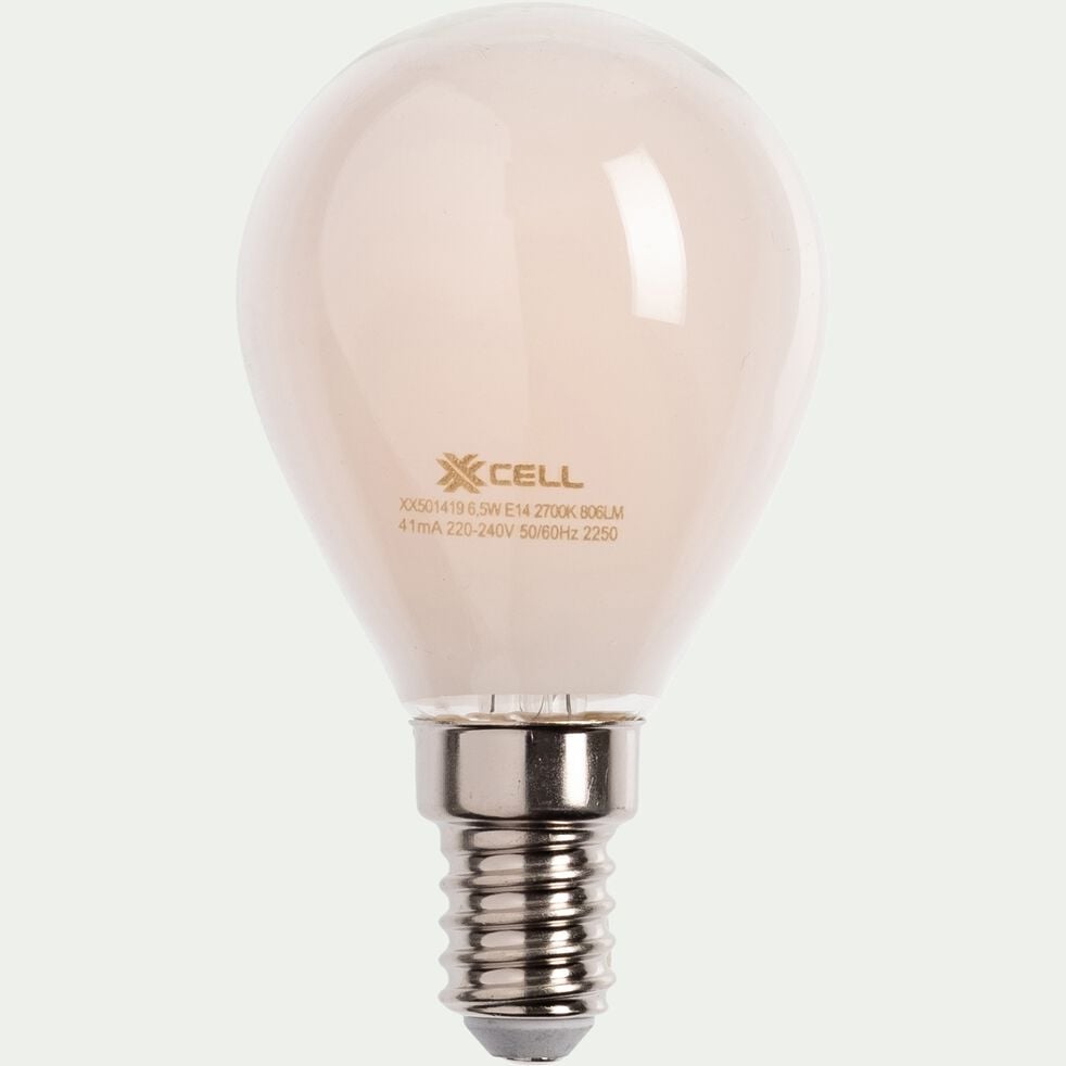 Ampoule LED culot E14 - blanc laiteux-G45