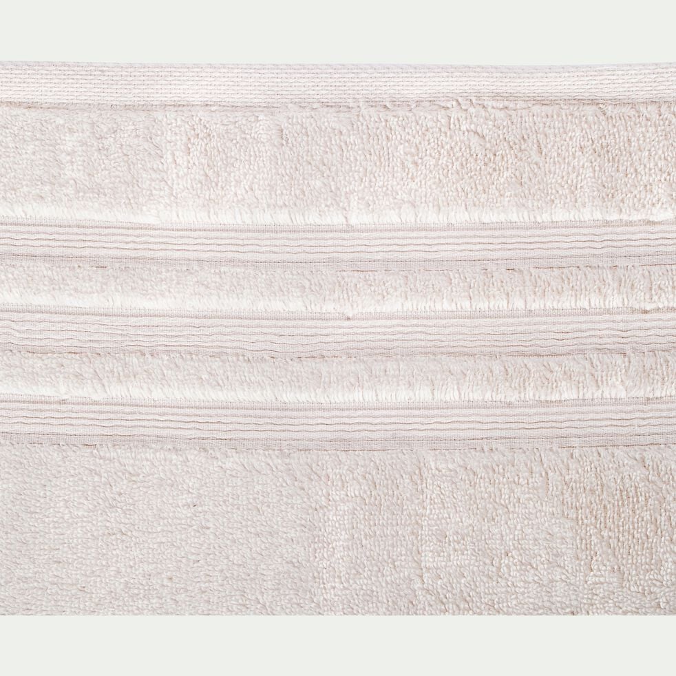 Drap de bain bouclette en coton - blanc ventoux 100x150cm-NOUN