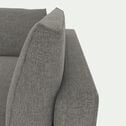 Canapé d'angle 5 places gauche en tissu tramé - gris restanque-AUDES