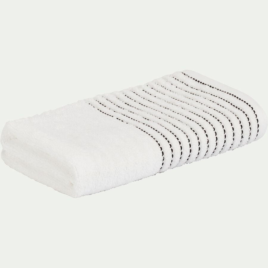 Serviette de toilette en coton 50x100cm - blanc ventoux-RHODES