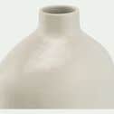 Soliflore en grès céramique H30cm - blanc-CORRENS