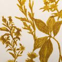 Coussin motif floral en lin et coton 40x60cm - jaune-CENTAUREE