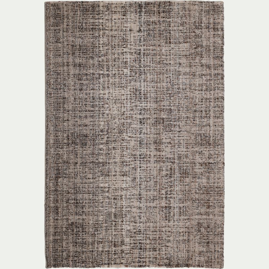 Tapis shaggy rectangulaire en tissu recyclé 120x170cm - gris-BARRIO