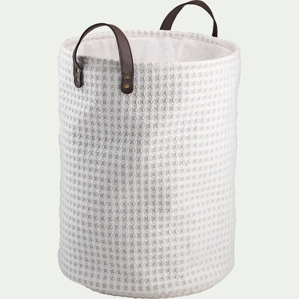 Kipit - Panier à linge Blanc Tissu 10 L 25 x 20 x 35 cm (12 Unités) - Panier  à linge - Rue du Commerce