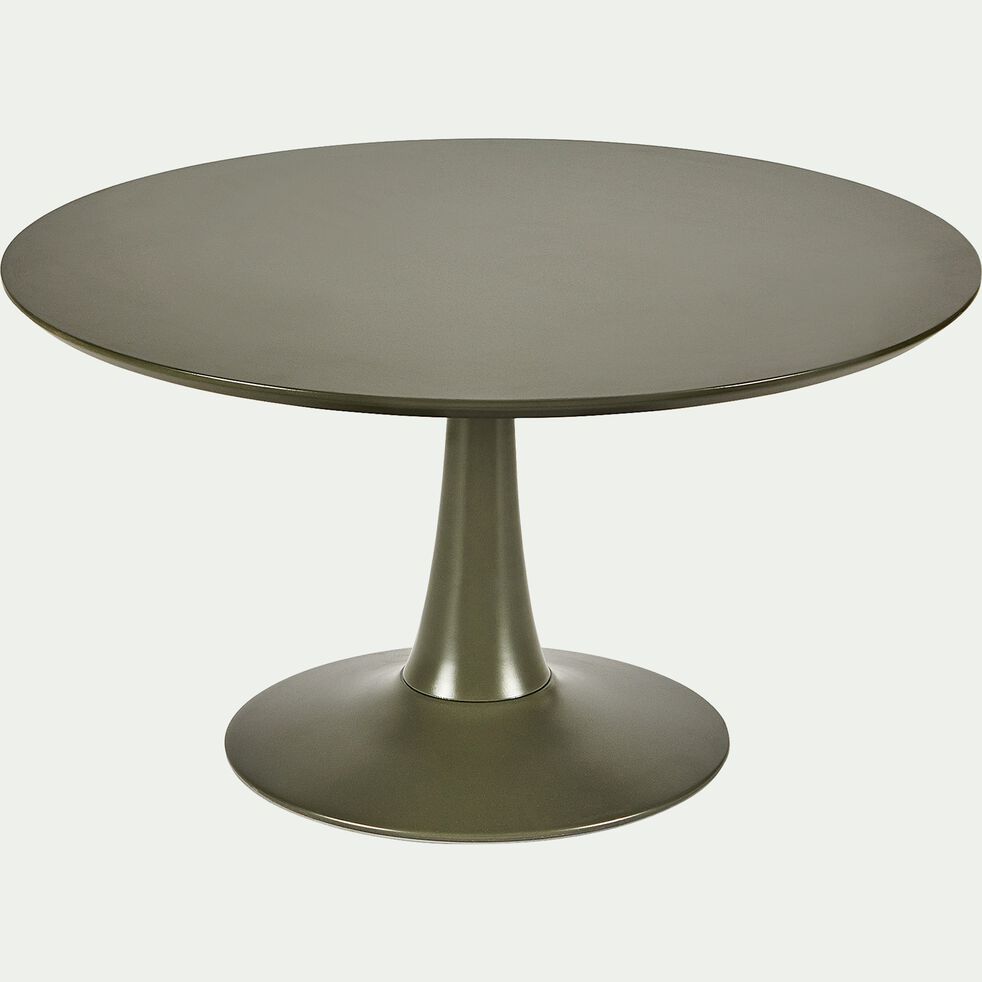 Table Basse Ronde Vert Cedre Avec Pied Tulipe Acanthe Table Basse Alinea