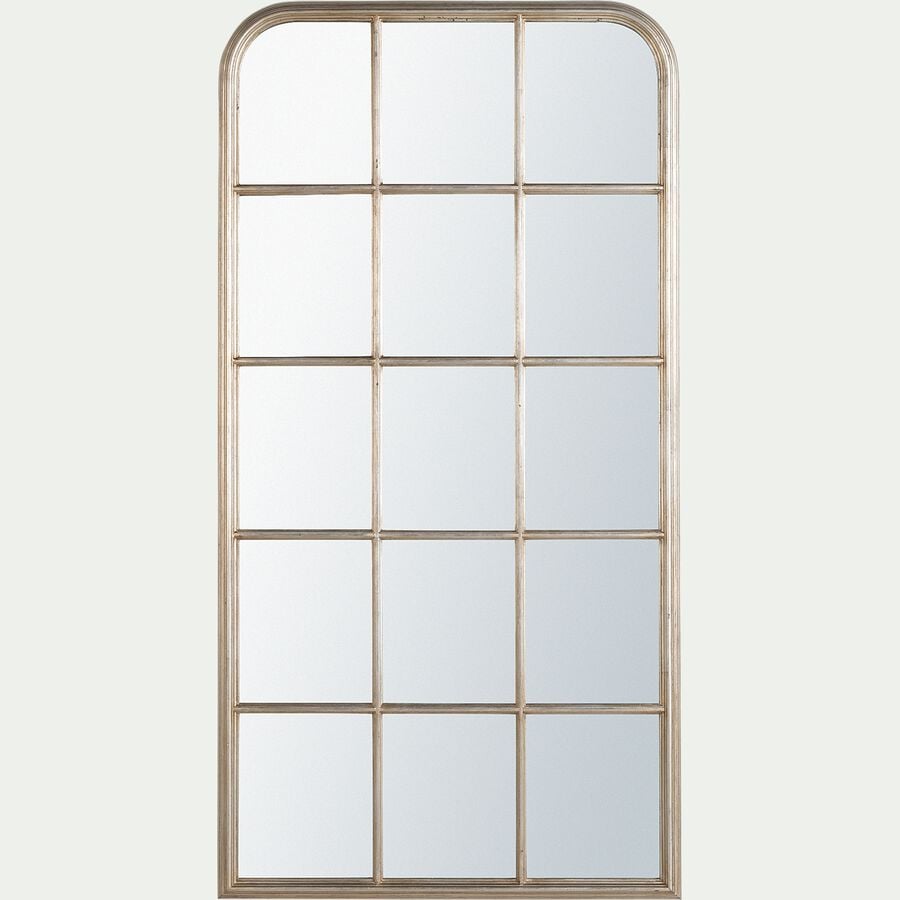Miroir rectangulaire en bois - doré H165cm-ANGELIN