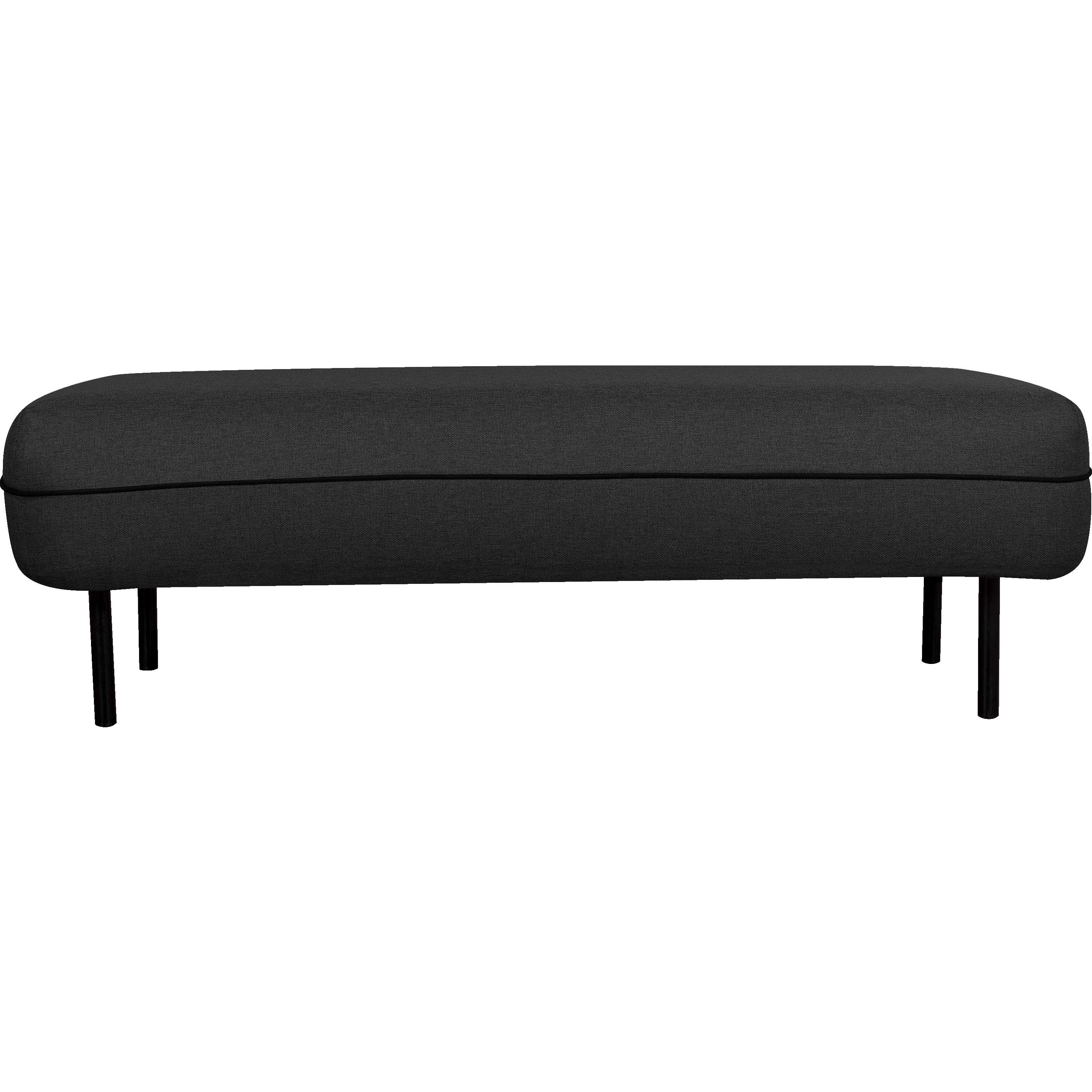 Saou - pouf en tissu gris calabrun