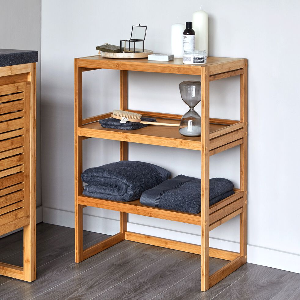 tag re de salle de bains en bambou 60cm Danong tag re de salle de bains en bambou 60cm Danong