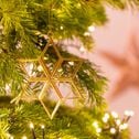 Suspension de Noël en fer et en verre étoile H11,80cm - doré-ESTAR