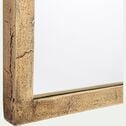 Miroir voûte en métal vieilli - doré 91x102cm-HANADI