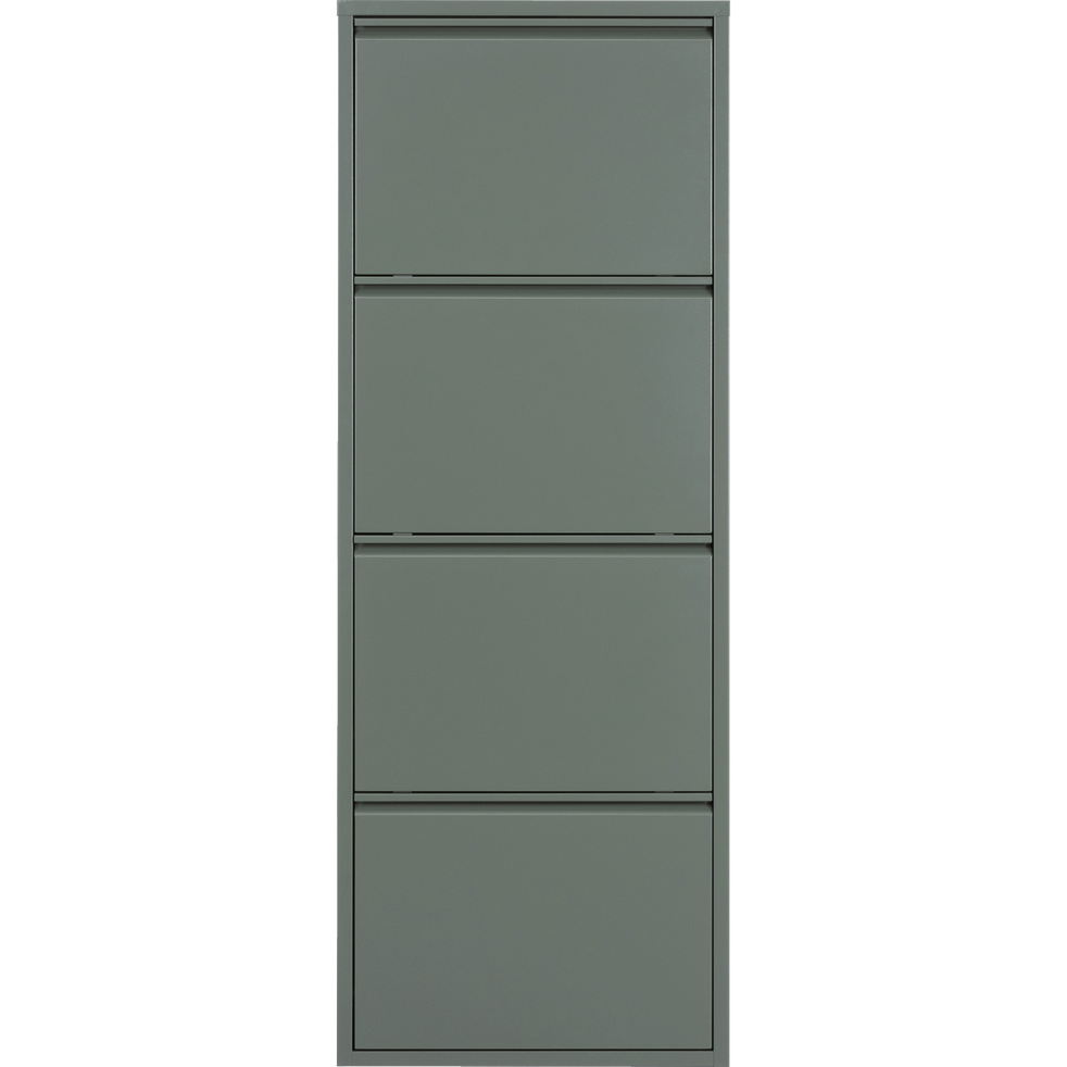 Meubles à chaussures en métal Vert cèdre 8 paires Lofter meubles