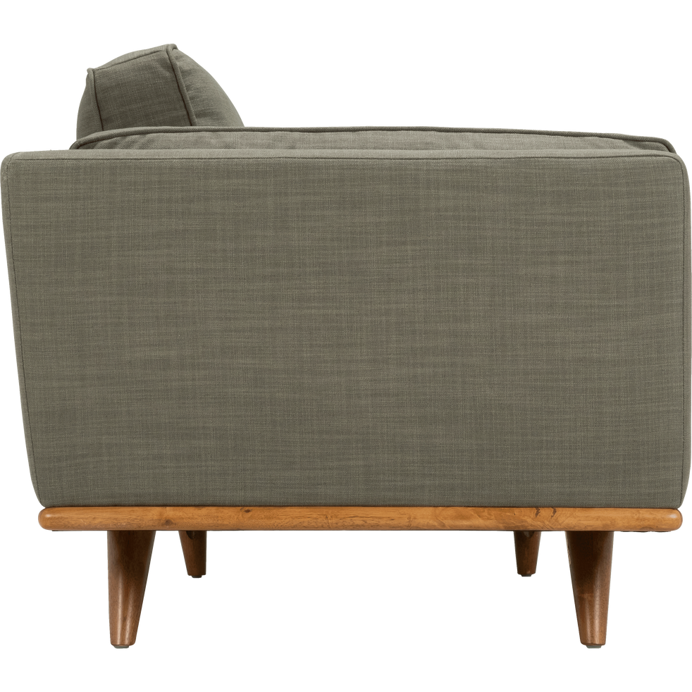 Canape 2 Places Fixe En Tissu Kaki Cedre Astoria Canapes 2