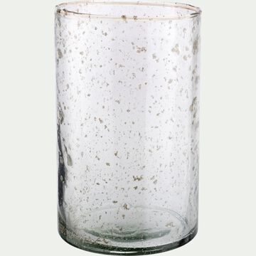 Photophore en verre D12,5xH20cm - transparent-ORELINE
