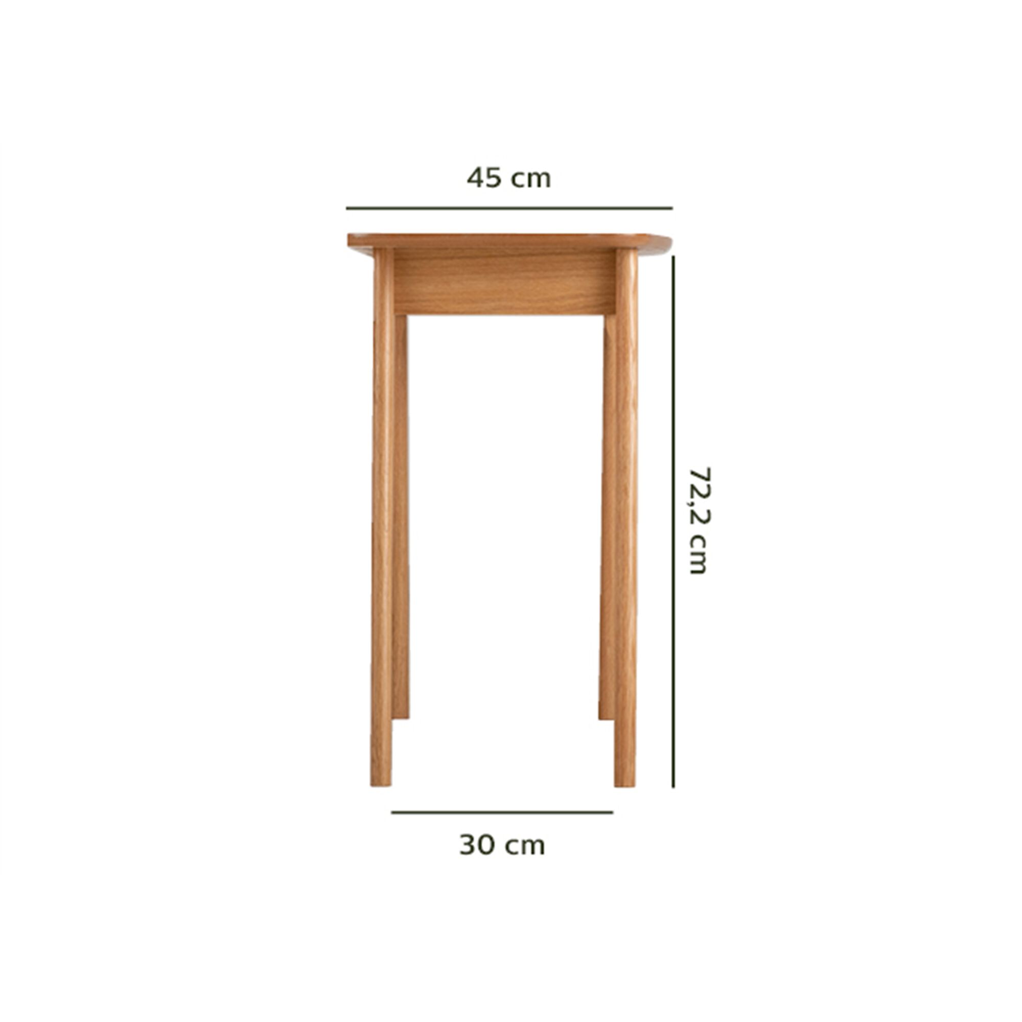Console en bois avec un tiroir en façade-MARGOTA
