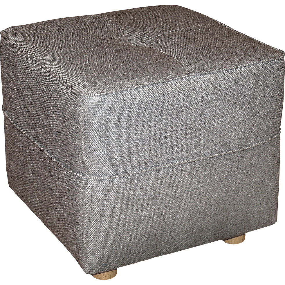 Pouf en tissu gris VICKY poufs et banquettes alinea