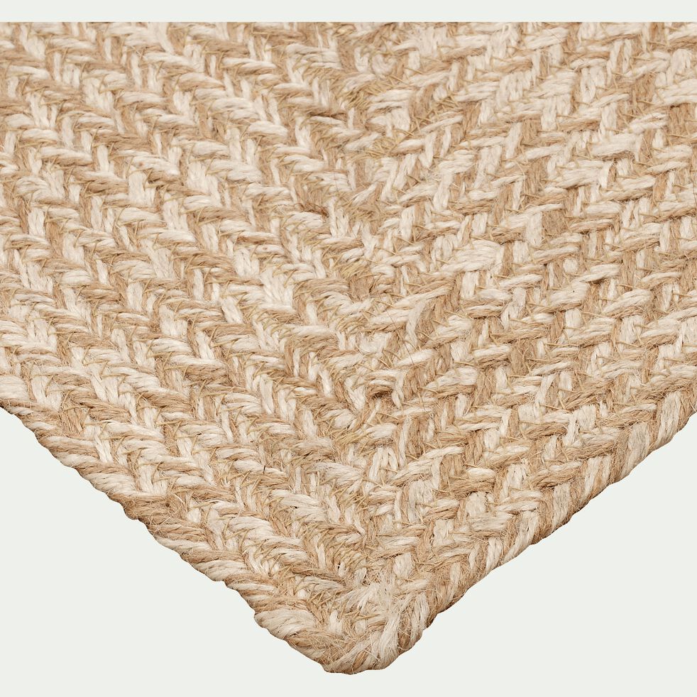 Tapis tress en jute naturel 60x90cm LENGO tapis en Tapis tress en jute naturel 60x90cm LENGO tapis en