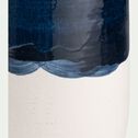 Vase bouteille en faïence H51cm - bleu-PALOMINA