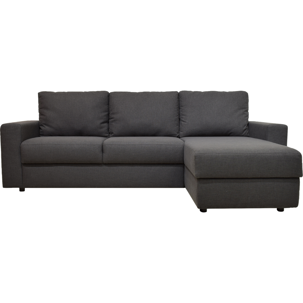 Fernand Canapé Dangle Réversible Fixe En Tissu Gris Restanque